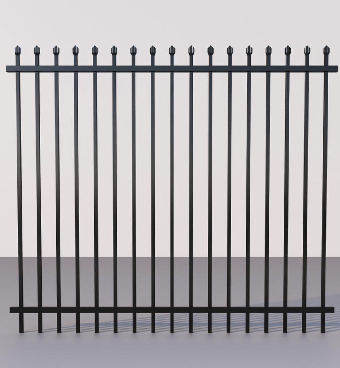 Security Fence Panel 2.4 x 2.1 High Black