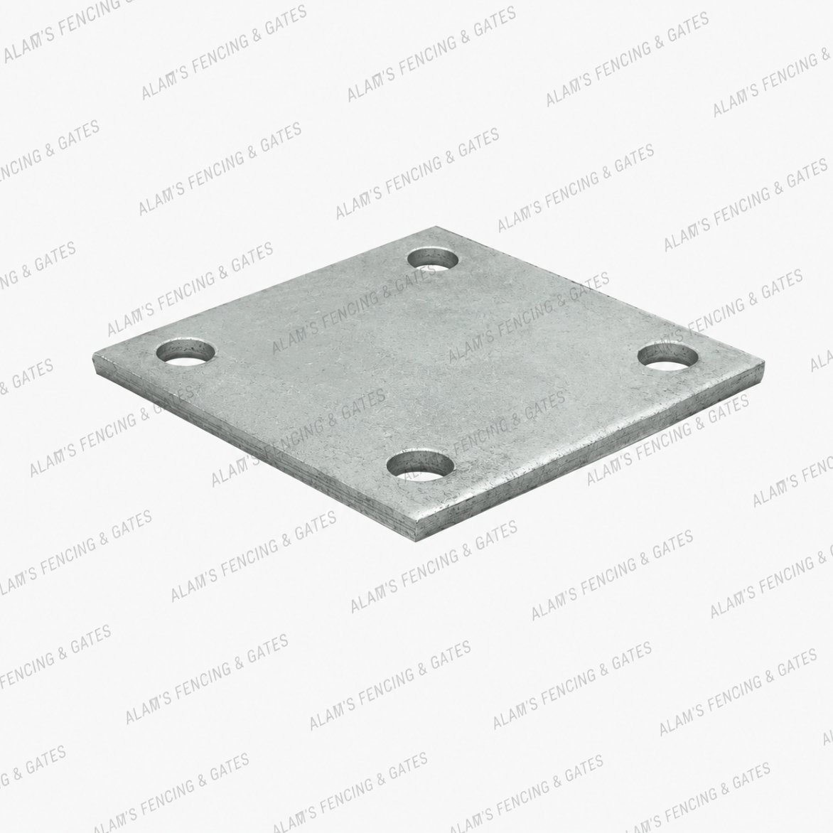 100 x 100 4 Hole Flange 5mm Thick