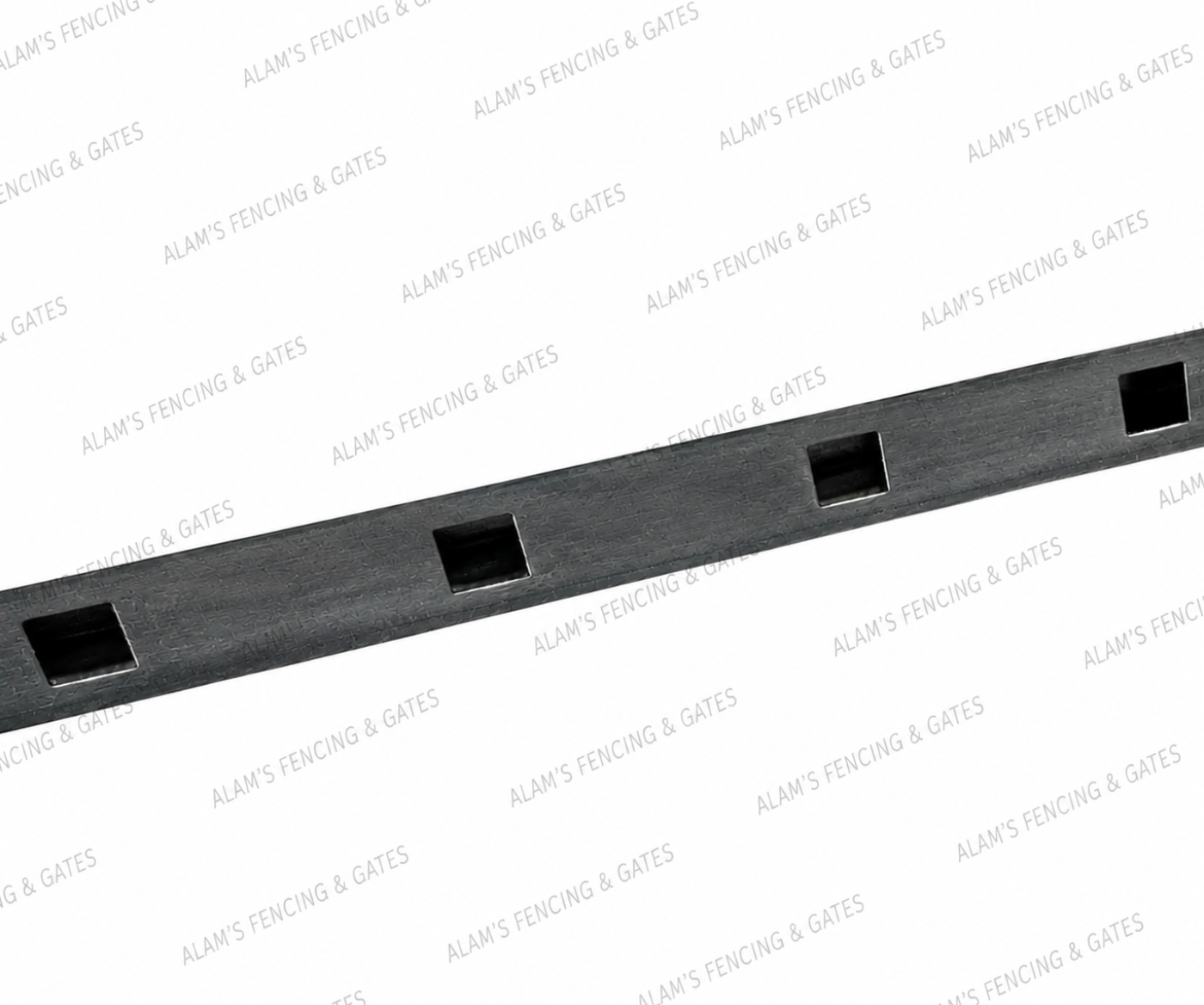 100 x 100 Double Punched Rail 6m Long 2mm Thick