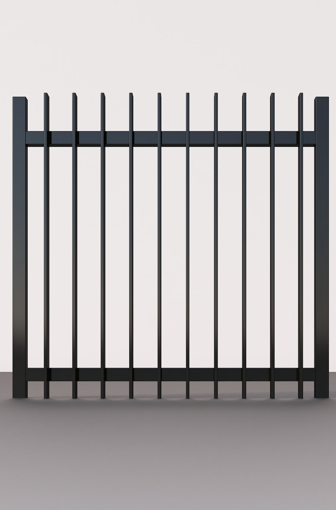 Side Welded Picket on Edge - Single Gate