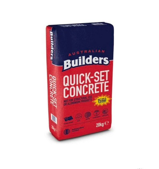Australian Builders Quick-Set Concrete 20kg.