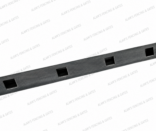 100 x 100 Double Punched Rail 6m Long 2mm Thick